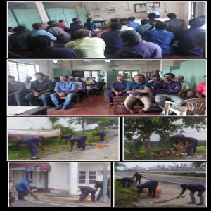 Swachhata Pakhwada & Swachhata Hi Seva 2019 - employees of Marine & Medical Departments engaged in cleaning of work places and office premises. Swachhata awareness session was conducted in Marine Department (30 Sep 2019)