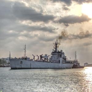 INS Magar arrives at Cochin Port with 202 evacuees from Maldives