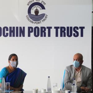 Shri Tarun Kapoor, Secretary, Petroleum & Natural Gas, Govt. of India visits Cochin Port