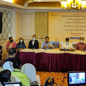 Press meet by Hon'ble Union Ministers on the eve of infrastructure projects launch by Hon'ble PM