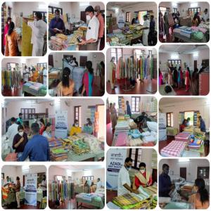 #MyHandloomMyPride . With a view to support the handloom weaving community, 3 day  exhibition of handloom products by Kerala State Handloom Development Corporation was facilitated at Cochin Port. #keralahandloom  #AzadiKaAmrutMahotsav