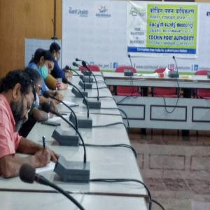#VigilanceAwarenessWeek 2022. An Essay Writing Competition for the employees on the topic - "Corruption Free India for a Developed Nation "was organised at Cochin Port Authority.
