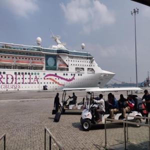 The cruise liner MV Empress of  CordeliaCruises called at Cochin Port