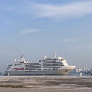 Luxury cruise ship MV Silver Spirit called at Cochin Port