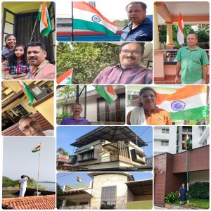 'Har Ghar Tiranga' campaign: selfies with the National Flag on 77th Independence Day 