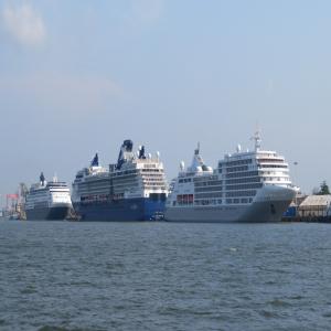 Cochin Port played host to three large cruises