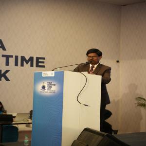 Sri B. Kasiviswanathan, IRSME, Chairperson CoPA addressing the gathering during the Andaman & Nicobar UT Session at IMW 2025. 