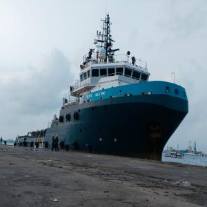 The first Offshore Supply Vessel, MV Pacific Valkyrie, arrived at Cochin Port’s Q9 Berth to receive shore base services for  Oil India Ltd (OIL)